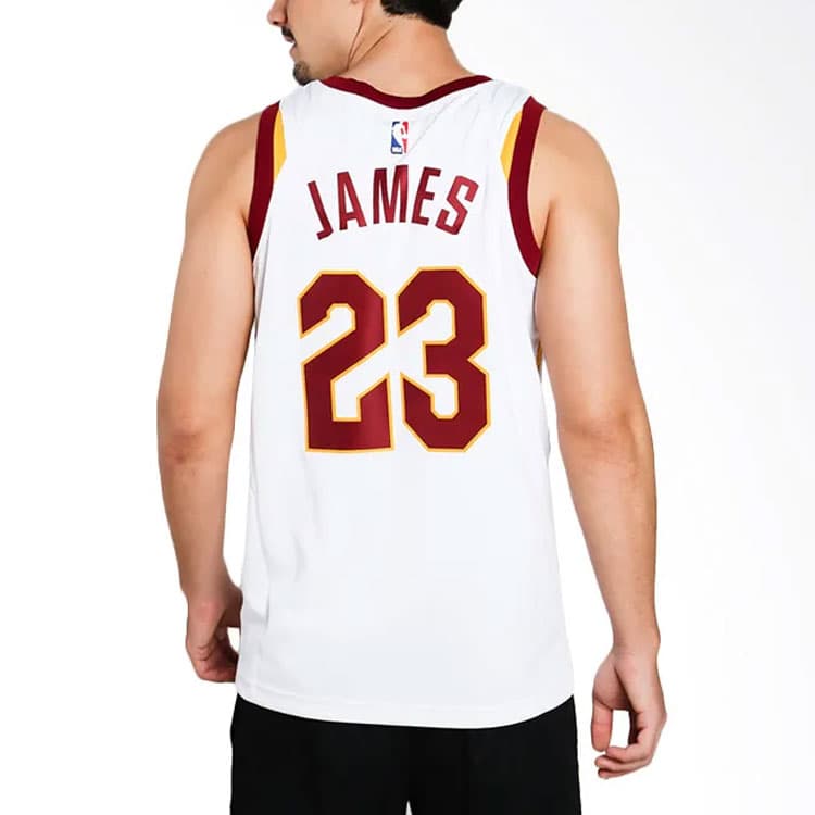 Баскетбольная майка Nike NBA Cavaliers LeBron James 23 Fan Edition White - изображение 4