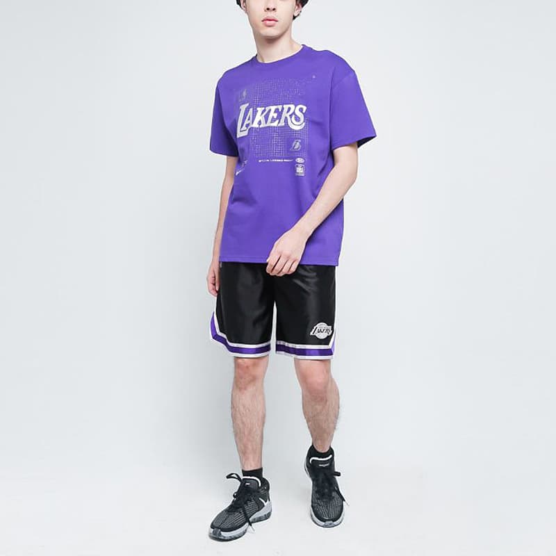 Баскетбольные шорты Nike NBA Courtside Los Angeles Lakers Shorts - изображение 3