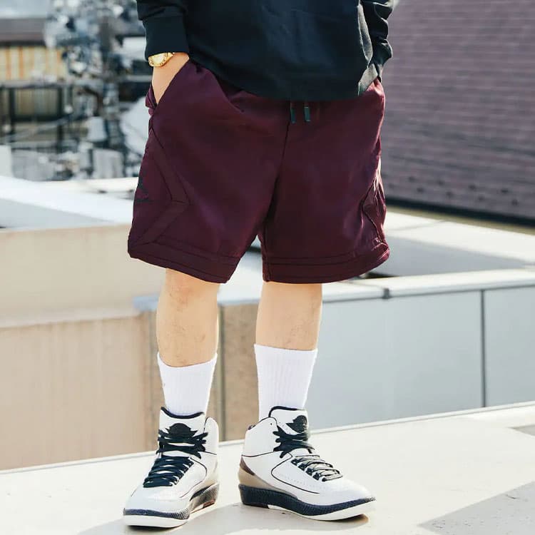 Шорты Jordan x A Ma Maniére Shorts Dark Red - изображение 4