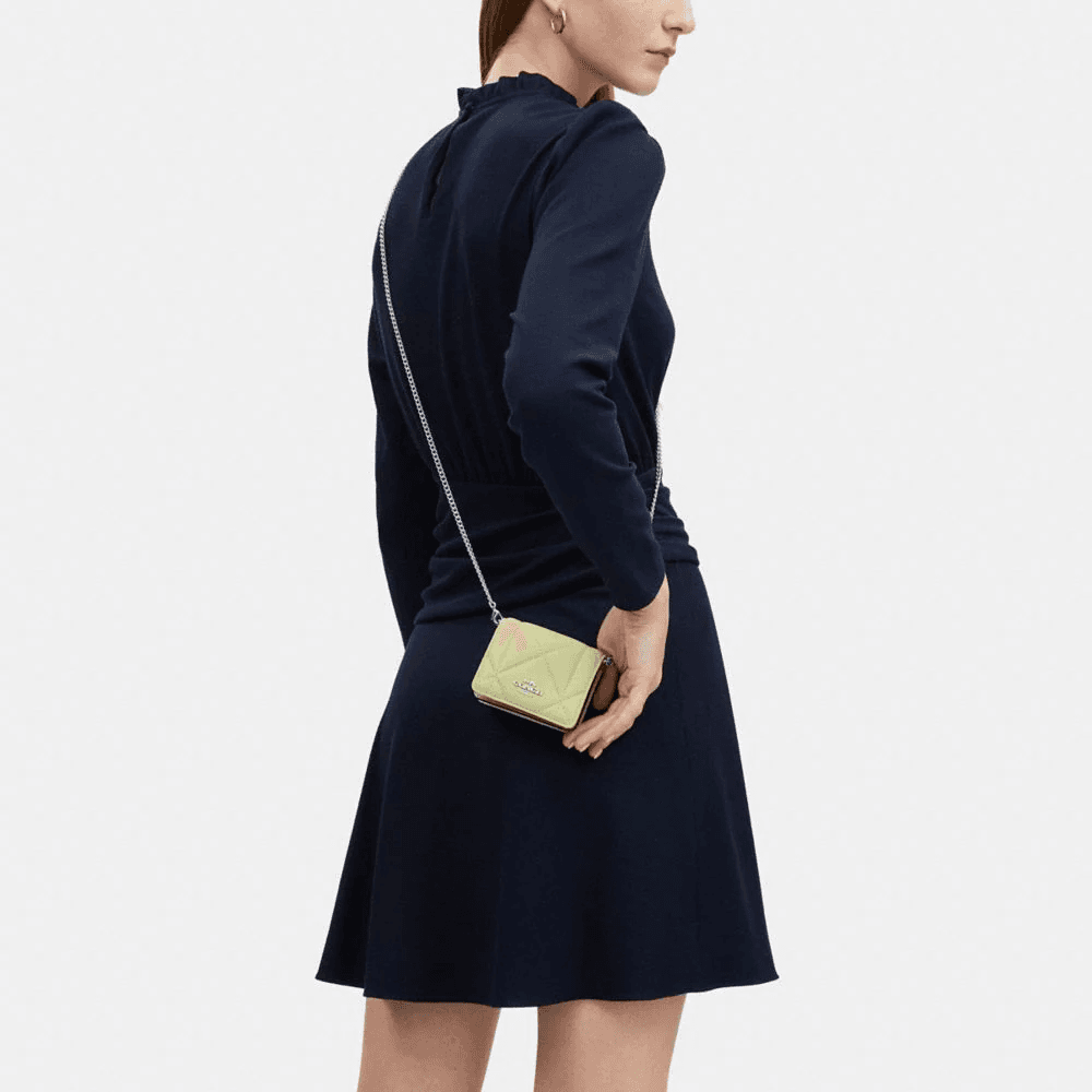 Сумка через плечо COACH Chain 10 Green - изображение 4