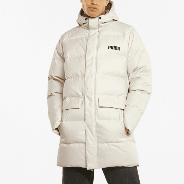 Зимняя куртка Puma Solid Down Hoodie White - изображение 3