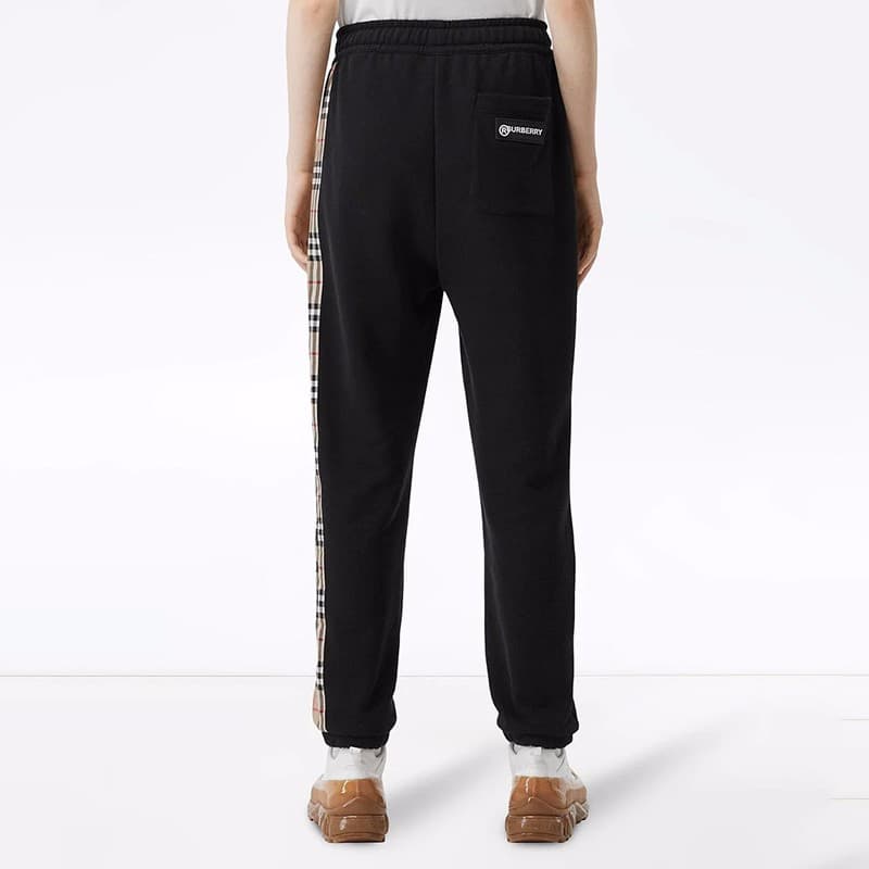 Штаны Burberry Check Jogger Pants Black - изображение 5