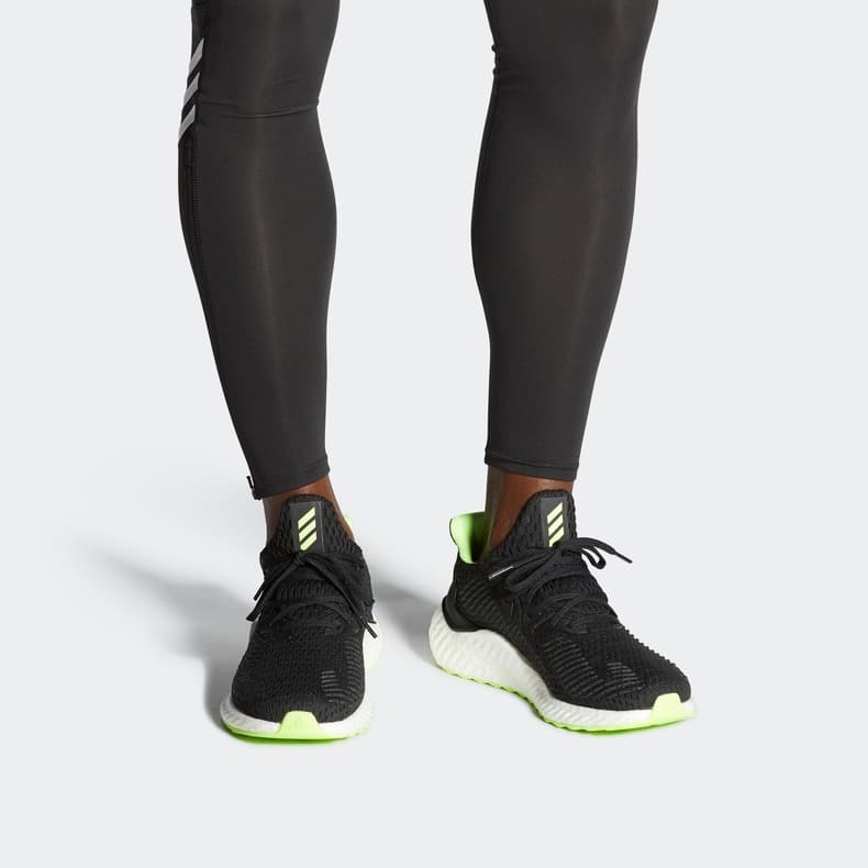 Кроссовки для бега adidas Alphaboost Black Green White - изображение 6