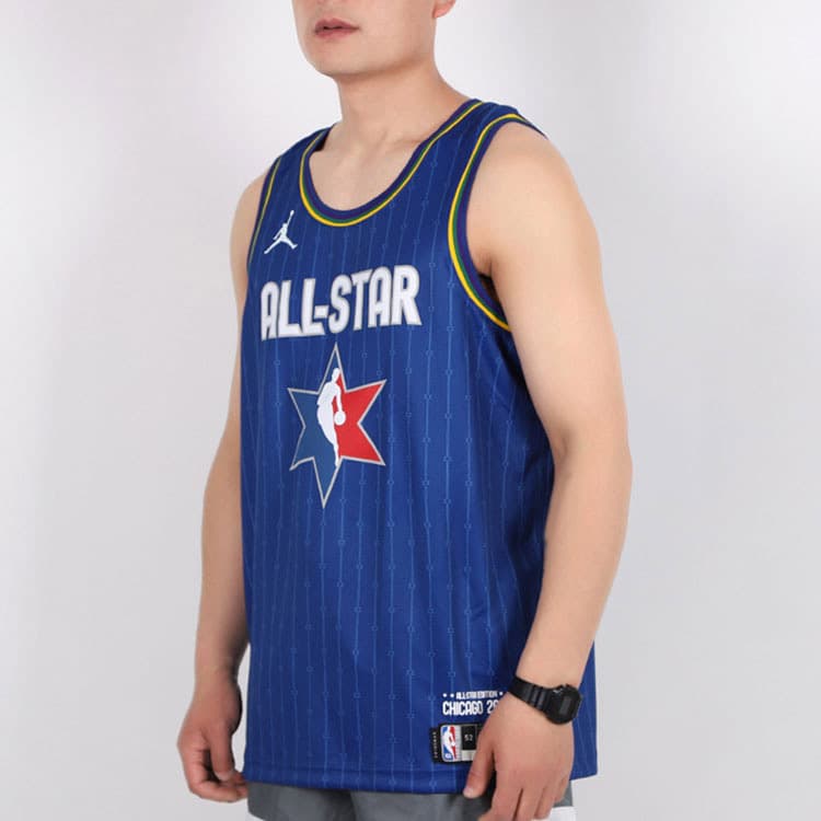 Баскетбольная майка Jordan NBA All-Star Jersey Blue - изображение 5
