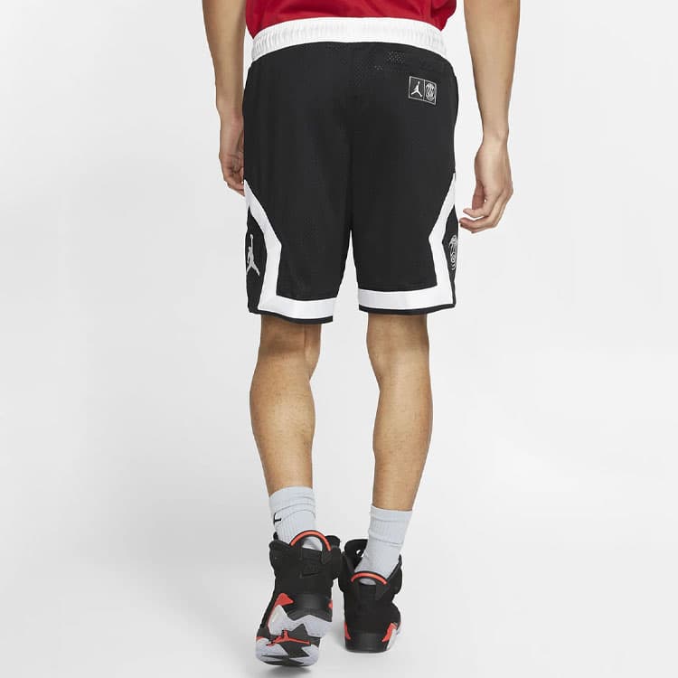 Тренировочные штаны Jordan x Air High Waist Logo Shorts Black - изображение 6