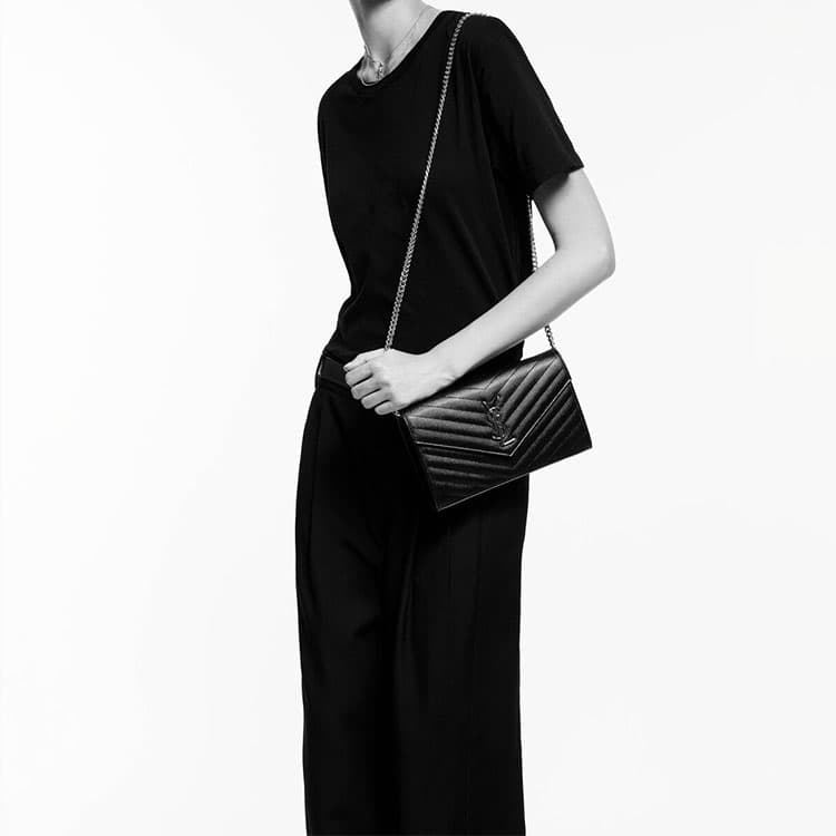 Сумка через плечо Saint Laurent Cassandre Black - изображение 8