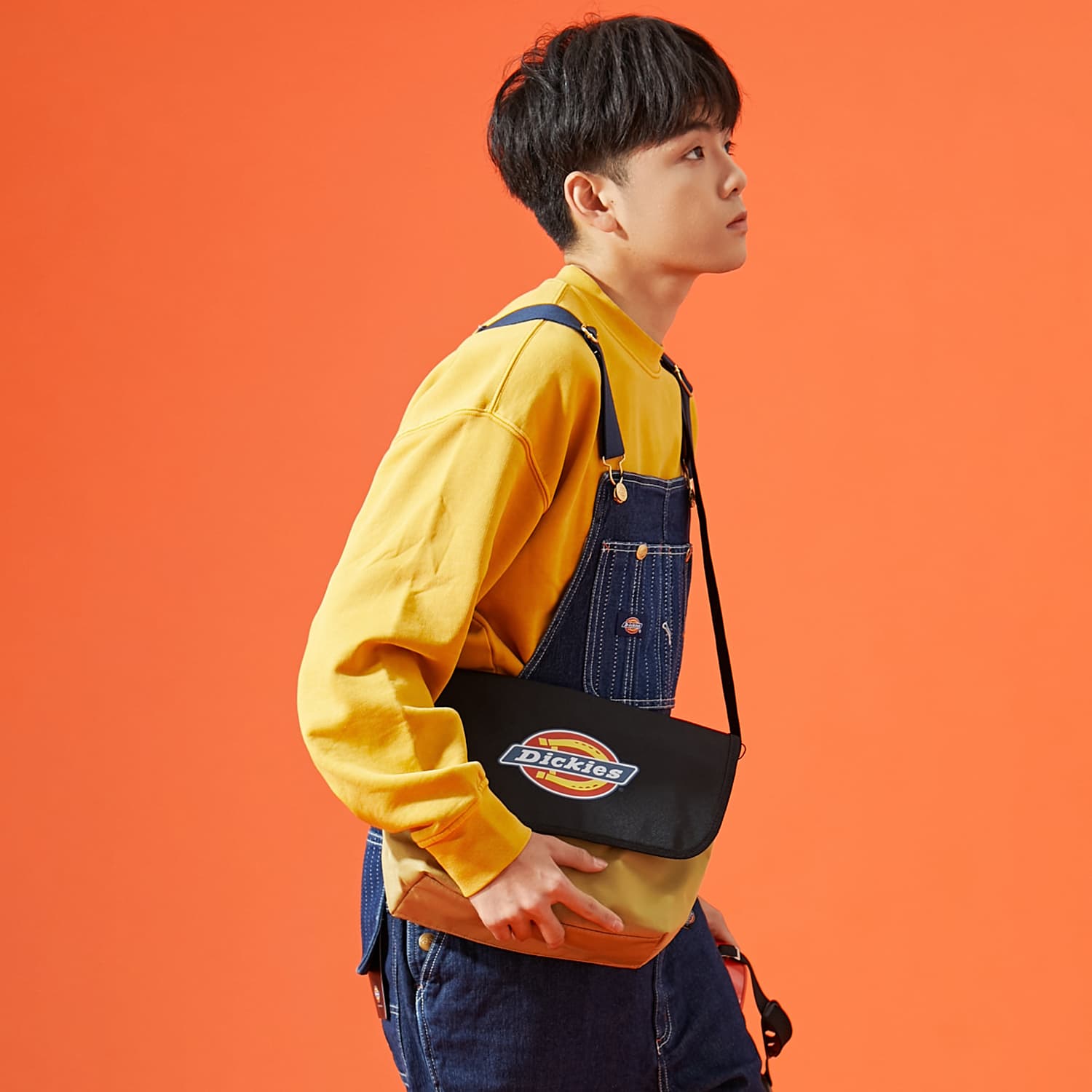 Сумка через плечо Dickies Anniversary Messenger Bag Black Khaki - изображение 7
