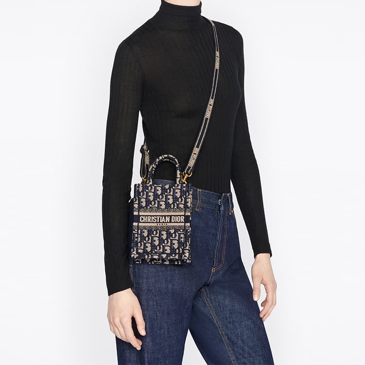 Сумка Dior Book Tote Mini Blue - изображение 8