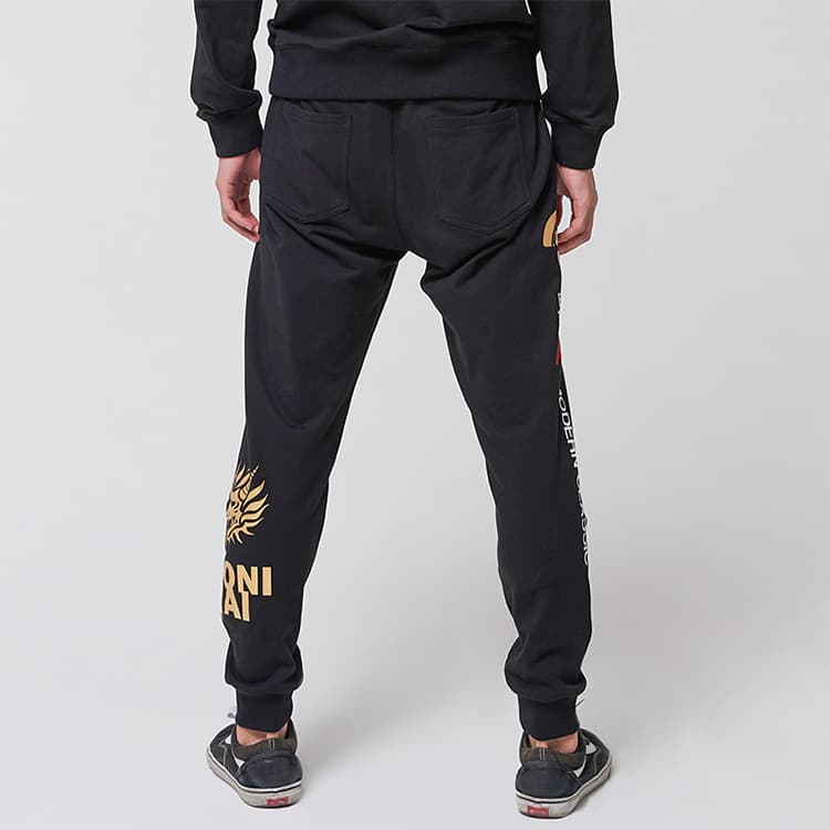 Штаны oniarai Classic Logo Knit Pants Black - изображение 4