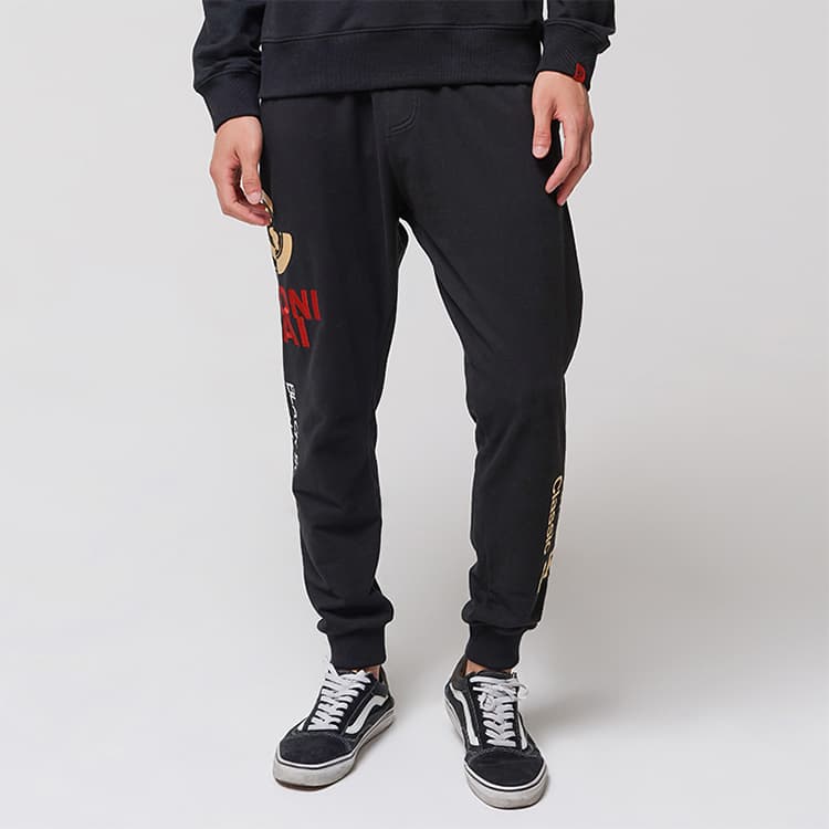 Штаны oniarai Classic Logo Knit Pants Black - изображение 3