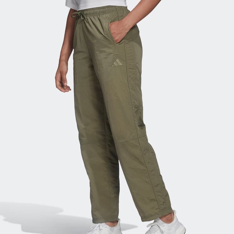 Штаны adidas W Woven Pant Green - изображение 4