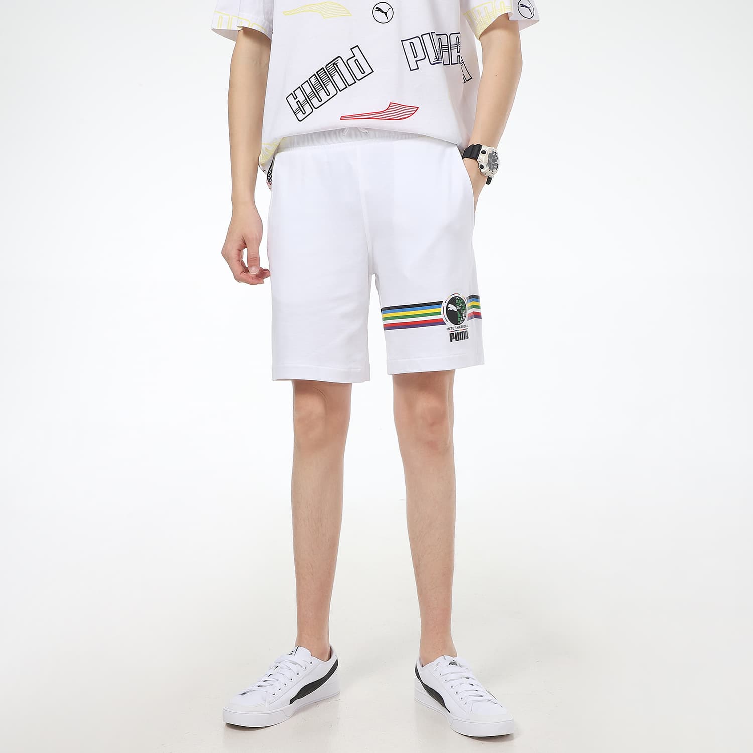 Шорты PUMA INTL Graphic Shorts - изображение 3
