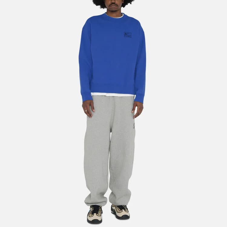 Кофта Nike x Stussy SS23 Blue Sweatshirt - изображение 4