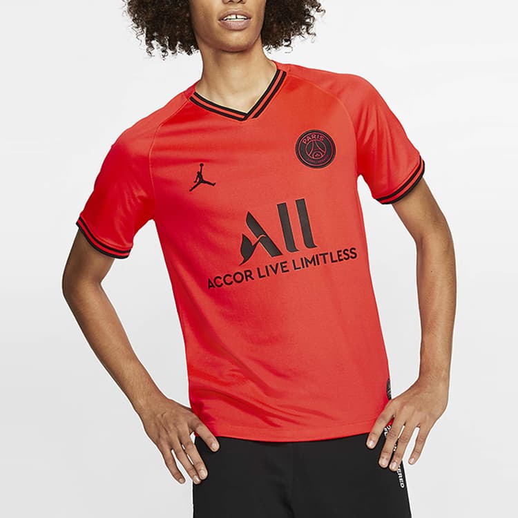 Баскетбольная майка Jordan Paris Saint-Germain Away Jersey Red - изображение 3