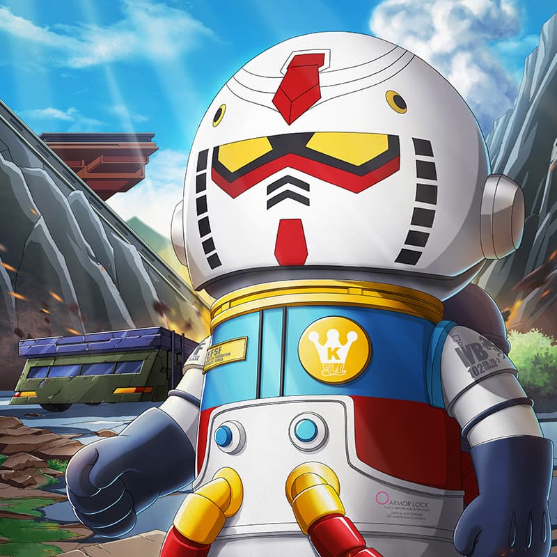 Фигурка POP MART JOY MEGA SPACE MOLLY RX-78-2 1000 - изображение 6