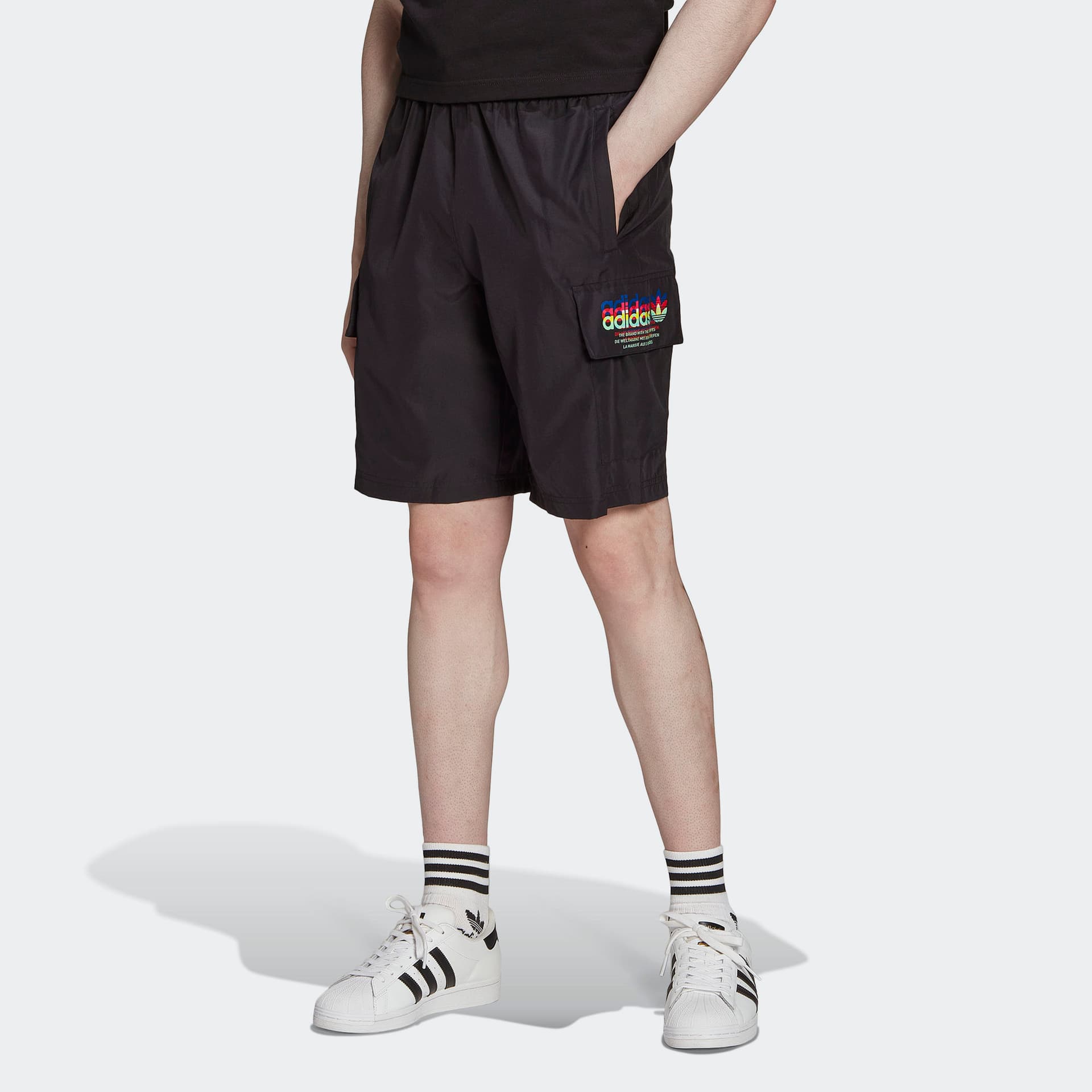 Шорты adidas Originals Logo Print Shorts - изображение 4