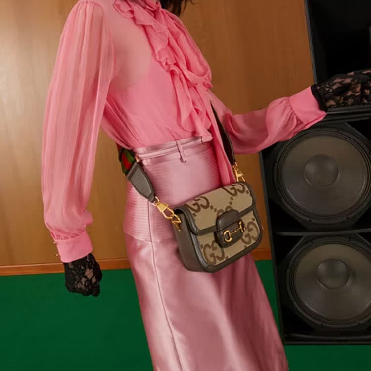 Сумка через плечо Gucci Horsebit 1955 Mini - изображение 11