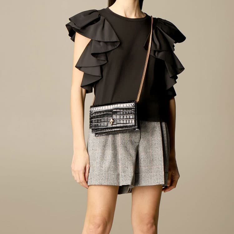 Сумка через плечо Alexander McQueen McQ Chain Bag Black - изображение 10