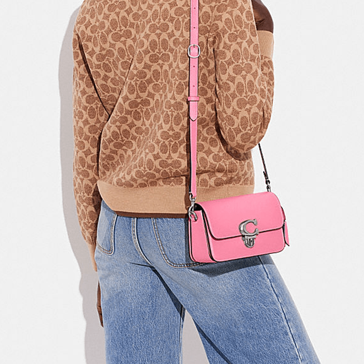 Сумка через плечо COACH Studio 19 Pink - изображение 5