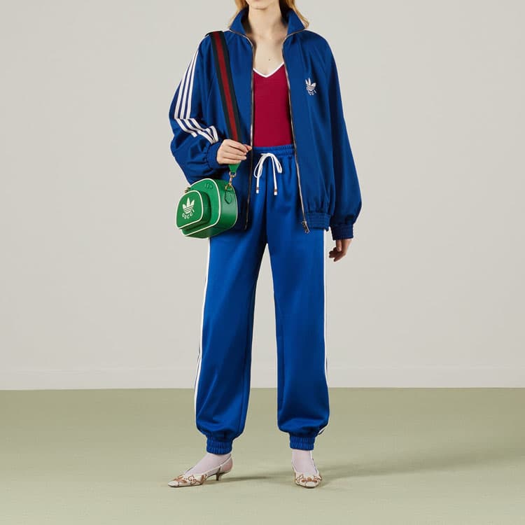 Куртка GUCCI x adidas SS23 Logo Print Zip Jacket - изображение 4