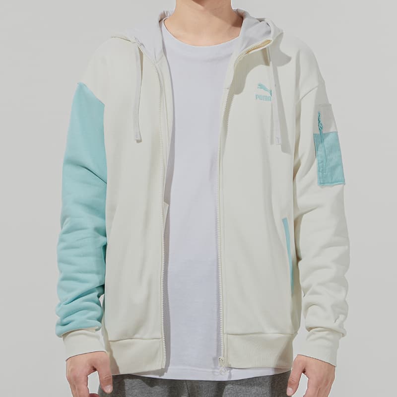 Куртка PUMA Retro Hoodie White - изображение 4