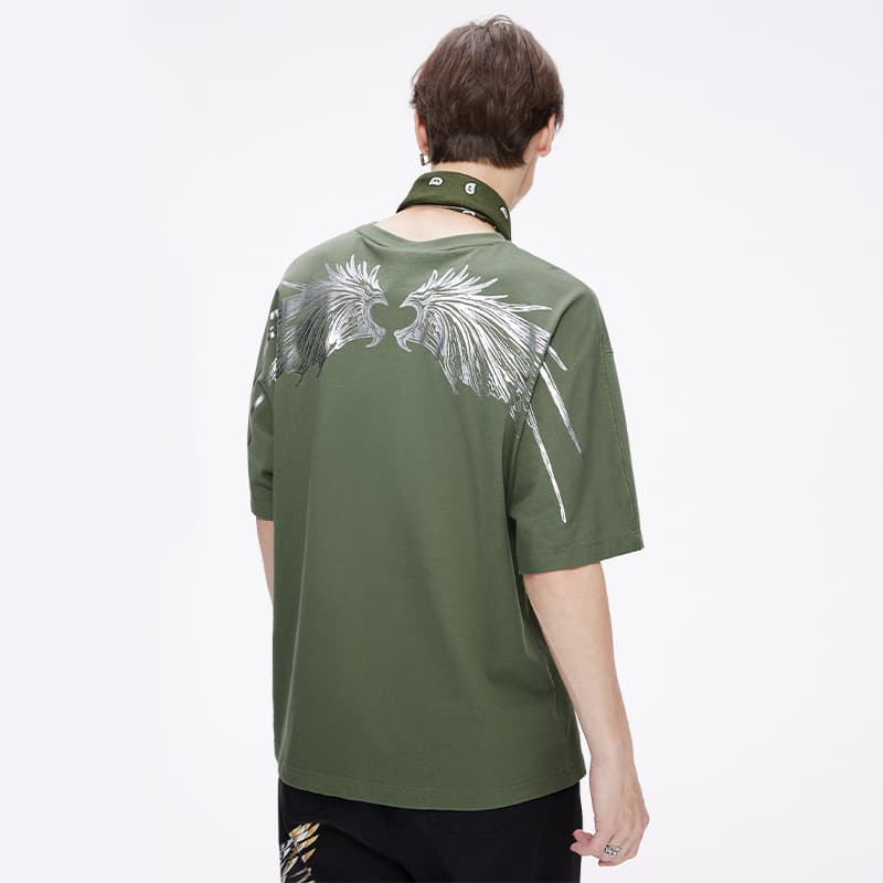 Футболка Boy London Wing Print T-Shirt Green - изображение 7