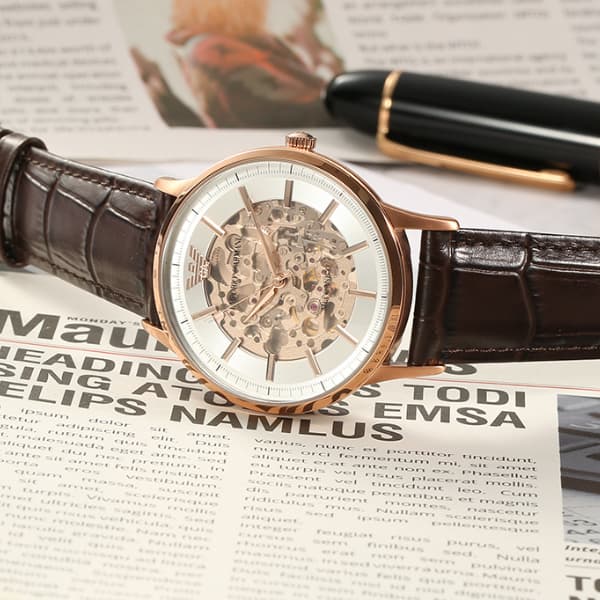 Механические часы EMPORIO ARMANI 43mm AR60039 - изображение 4