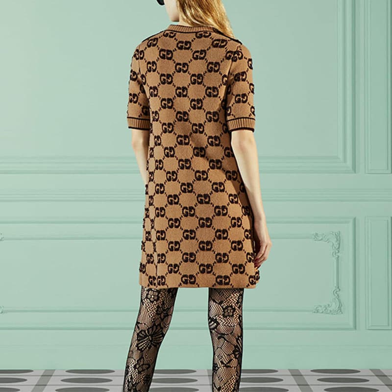 Платье Gucci SS23 GG Jacquard Dress - изображение 6