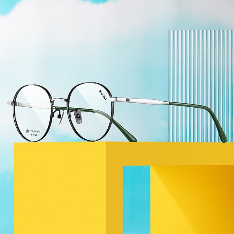 Оправа MUZU Round Frame Eyeglasses - изображение 3