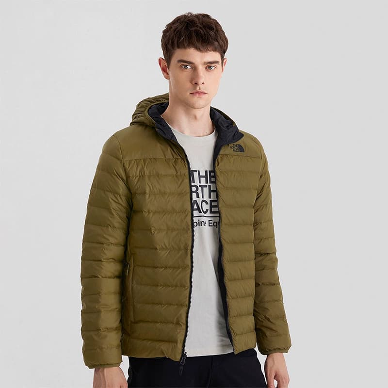 Зимняя куртка The North Face Reversible Down Jacket Olive - изображение 5