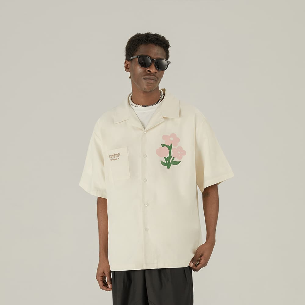 Рубашка EMPTY REFERENCE Cute Flower Print Shirt - изображение 3