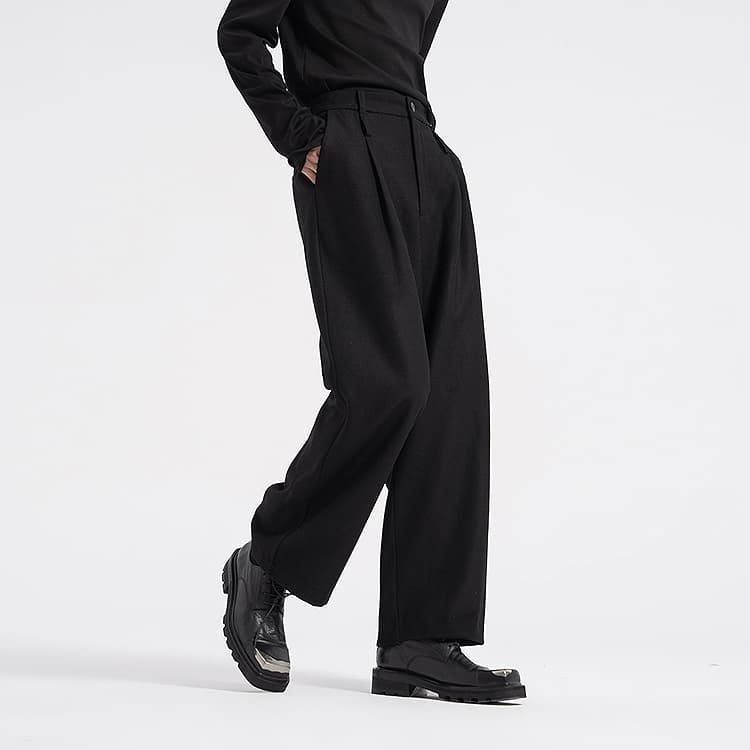 Штаны Huanzhe High Waist Black Trousers - изображение 4