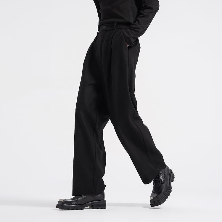 Штаны Huanzhe High Waist Black Trousers - изображение 5