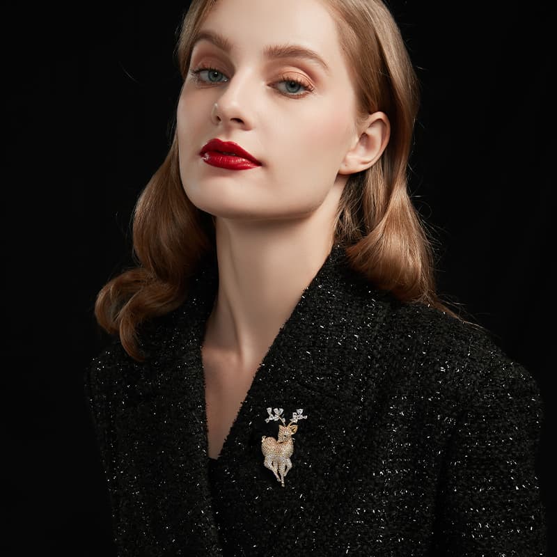 Брошь HMZ Deer Brooch Gold - изображение 2