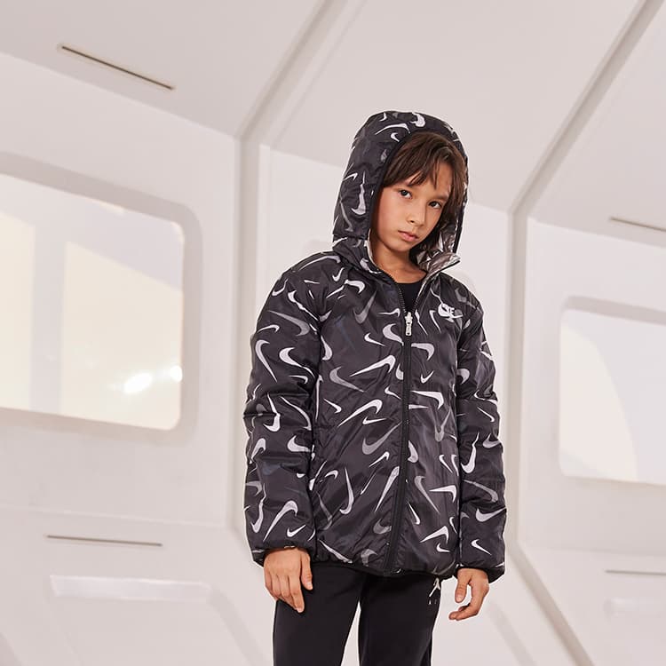 Nike Kids Reversible Puffer Jacket Black - изображение 7