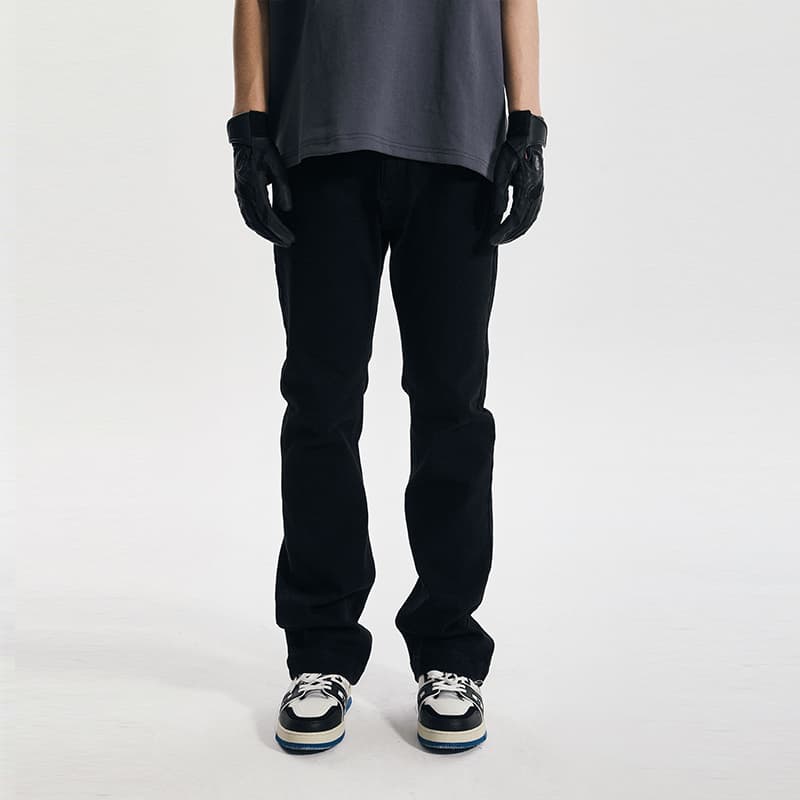 Штаны COLDSTONE Black Flared Jeans - изображение 3