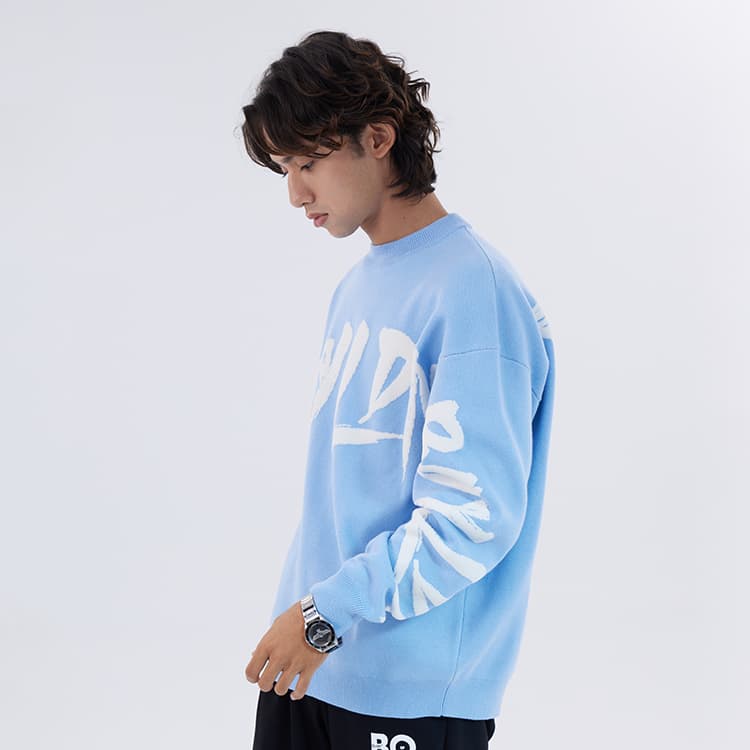 Кофта Boy London FW22 Eagle Logo Knit Sweater Blue - изображение 5