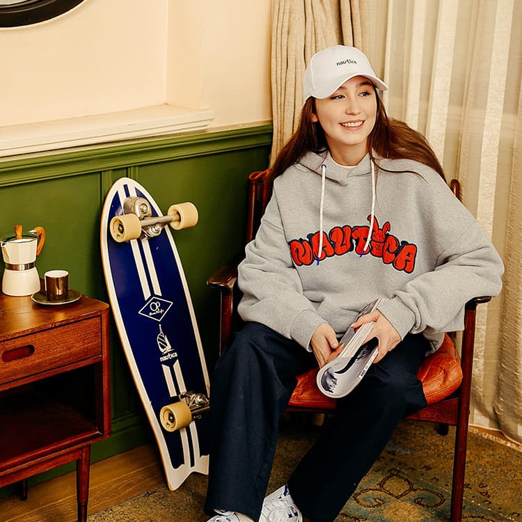 Худи nautica white sail nautica white sail logo - изображение 4