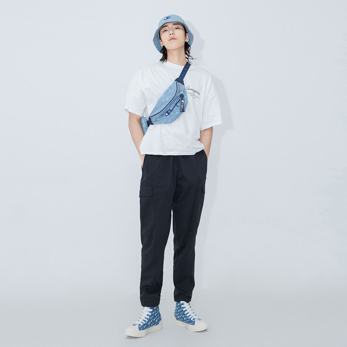 Кеды Champion Campus Mono High Denim Blue - изображение 6