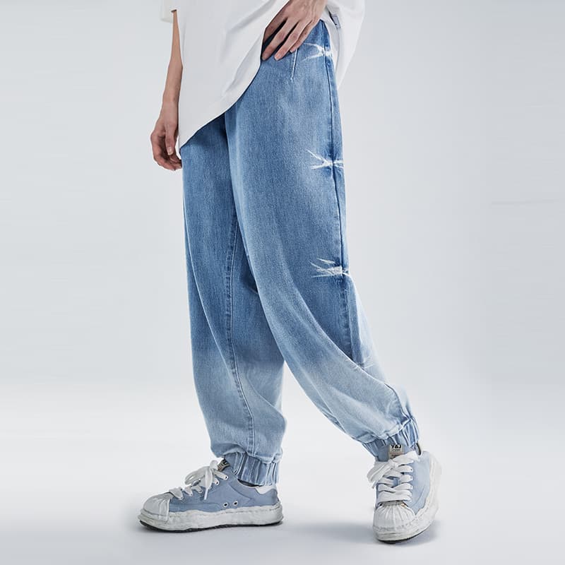 Штаны LAMLICKA Denim Joggers Blue - изображение 5