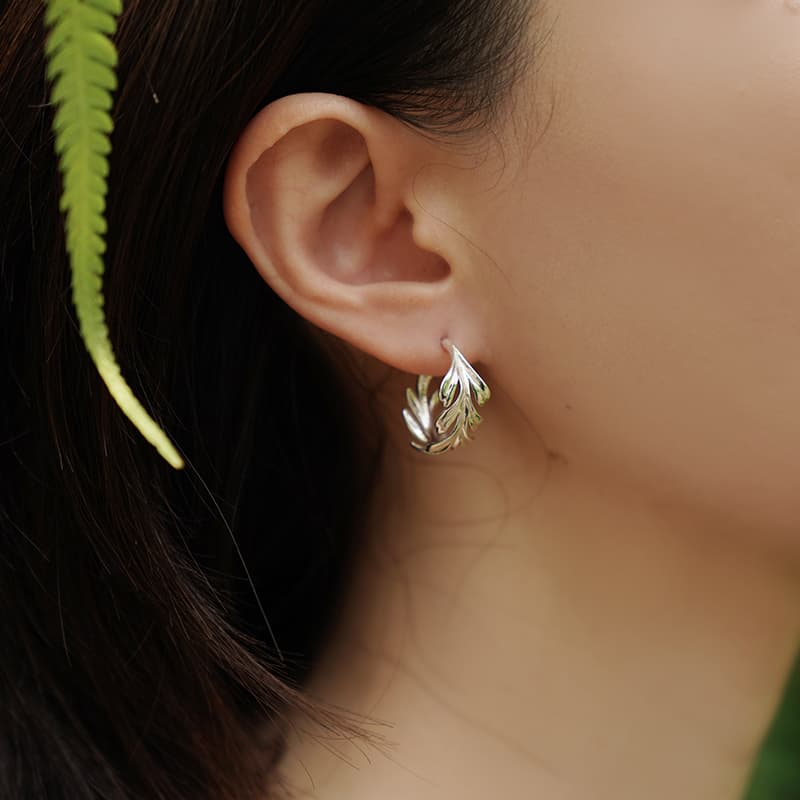 Серьги FOREST LETTER S925 - изображение 3