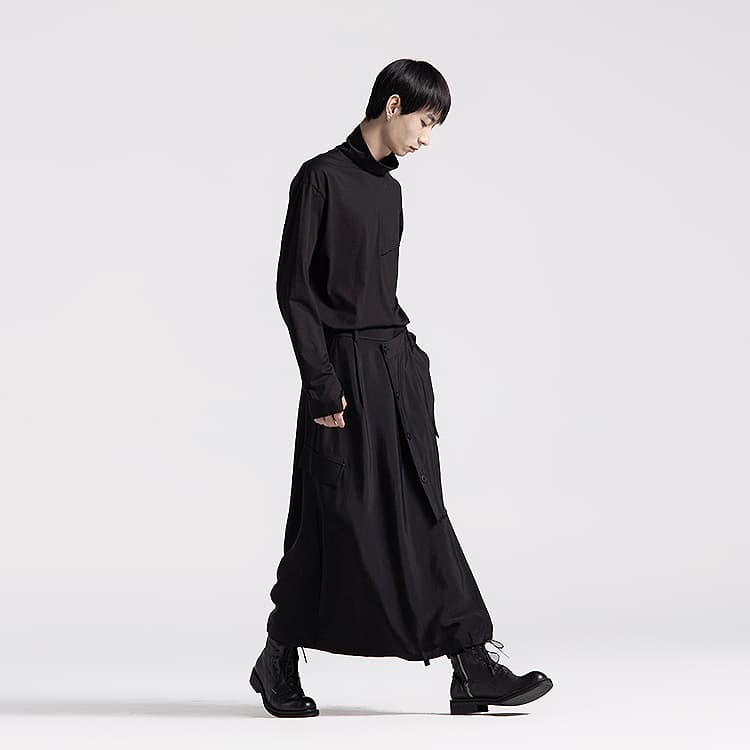 Кофта Huanzhe Turtleneck Long Sleeve Tee Black - изображение 6