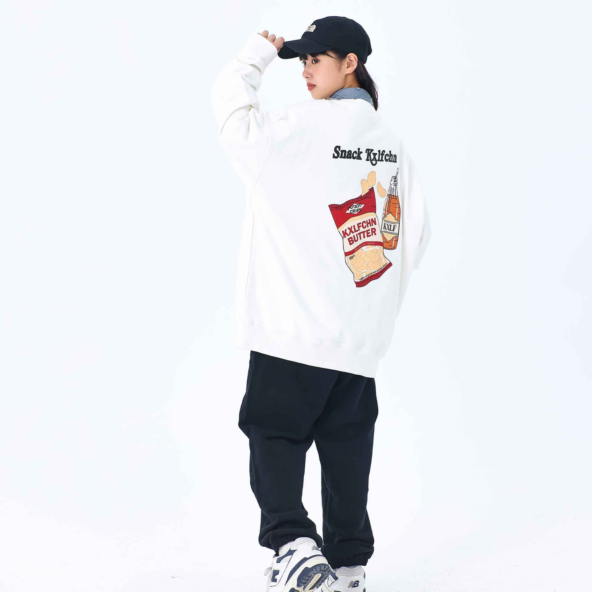 Кофта KXLFCHN Cartoon Print Pullover Sweatshirt - изображение 5