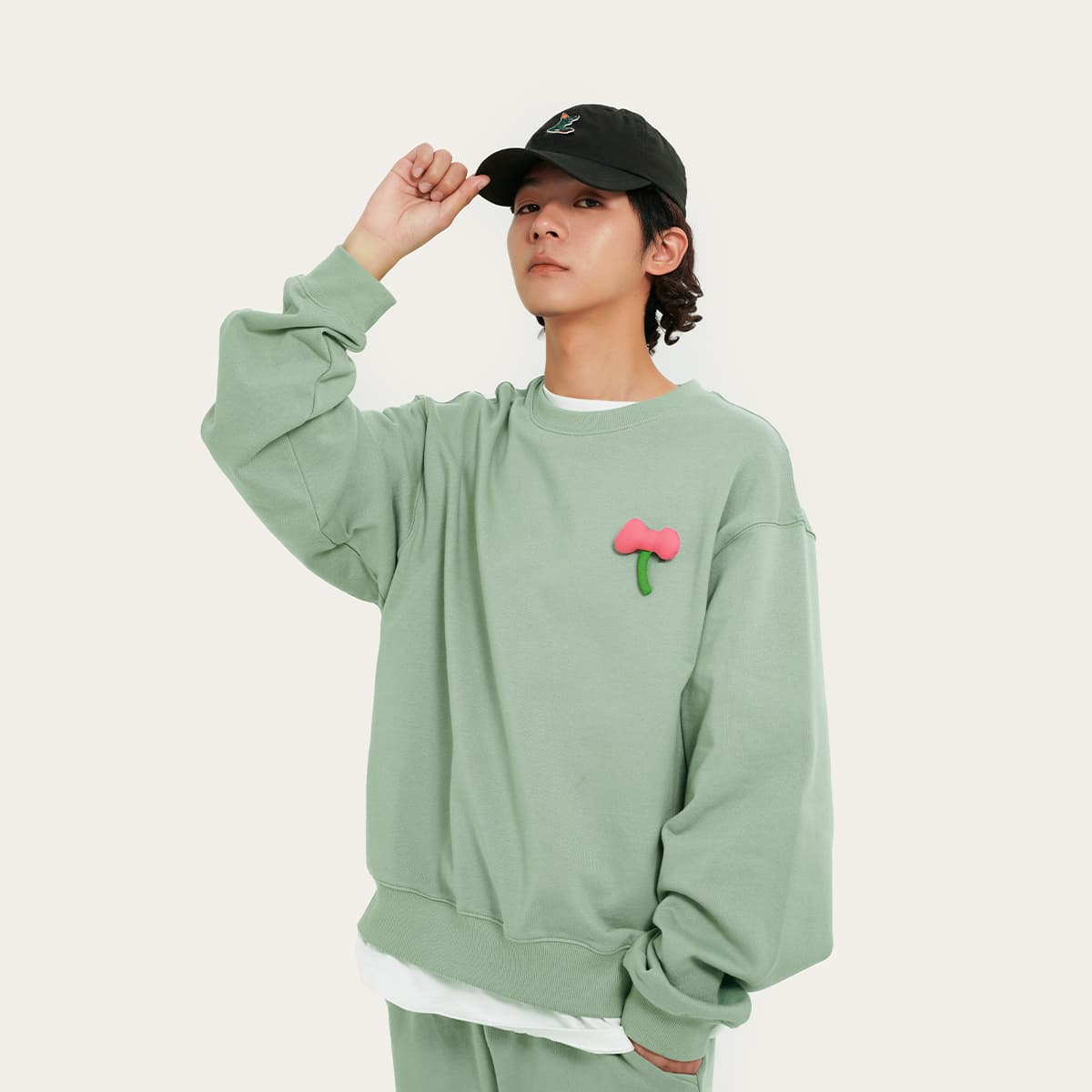 Худи FAX FOR FMACM x MOOD LIKE ME 23SS Logo - изображение 4