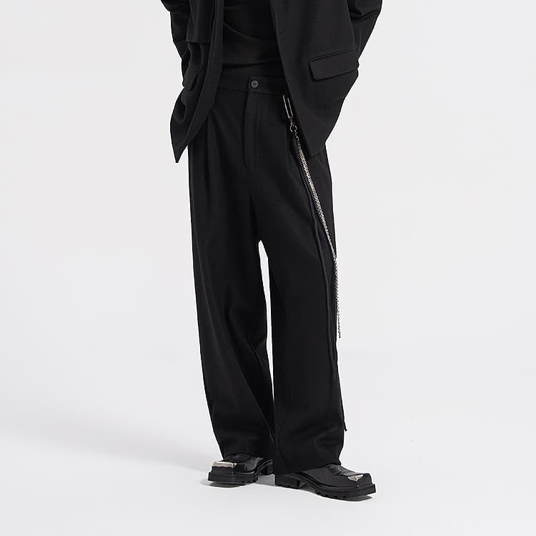 Штаны Huanzhe High Waist Black Trousers - изображение 3