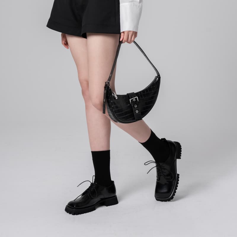 Мини-сумка INJOYLIFE Crescent Shoulder Bag Black - изображение 5