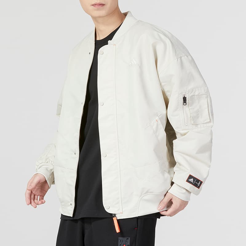 Куртка adidas Reflective Print Fleece Jacket White - изображение 4