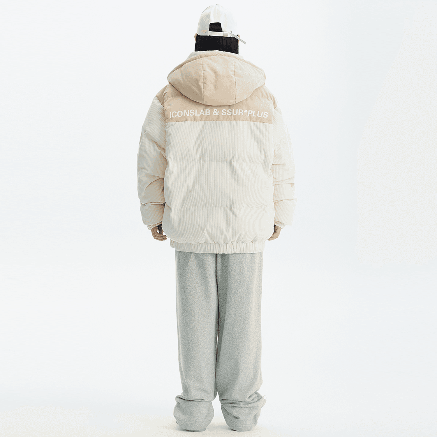 Зимняя куртка пуховик ICONS Lab Corduroy Patchwork Hooded Jacket - изображение 4