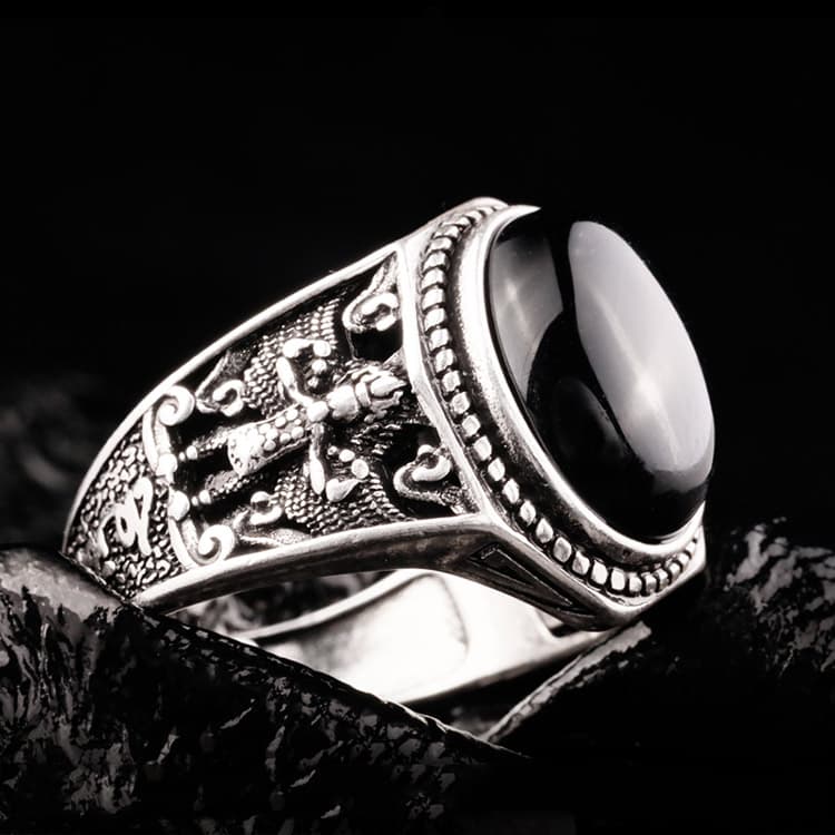 Кольцо IDEE CREATIVE IDEA DIHUN Ring Black - изображение 5