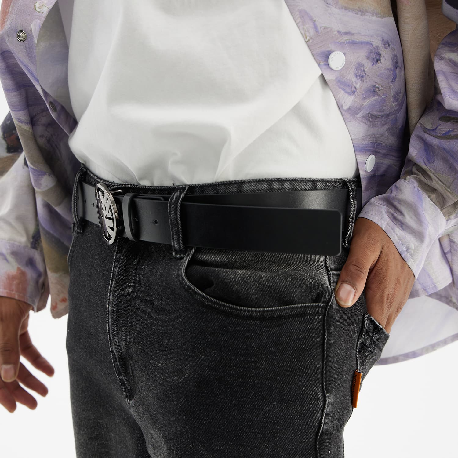 Ремень ICONS Lab Timely Pleasure Buckle Belt - изображение 7